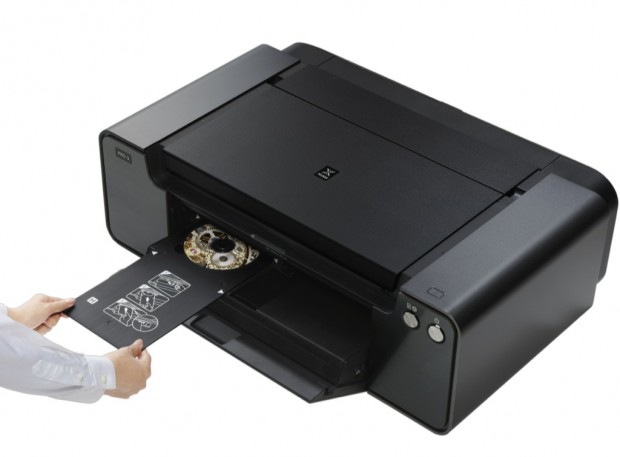 Der Pixma Pro-1 bedruckt auch CDs und DVDs. (Bild: Canon)